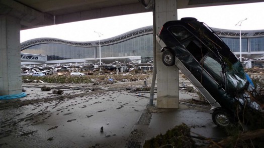 Sendai Airport Terminal after the March 2011 earthquake and tsunami | Photo by Flickr user robertodavido