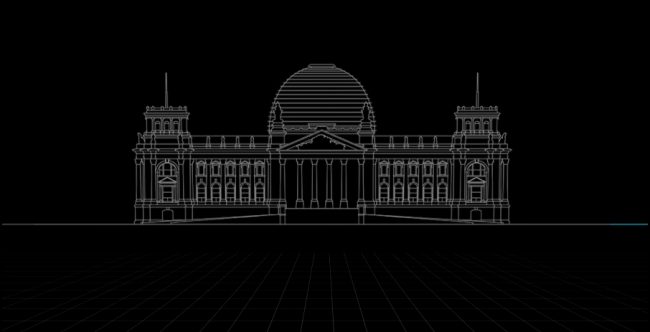 The Reichstag Building in Berlin | Screenshot from Soundscape Architecture