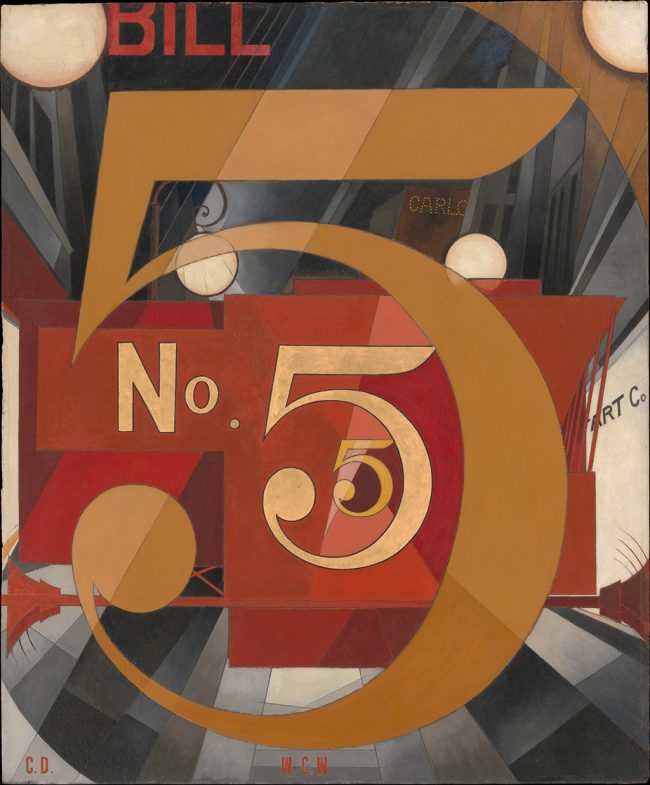 I Saw the Figure 5 in Gold, Charles Demuth, 1928 | Courtesy of the Met Museum