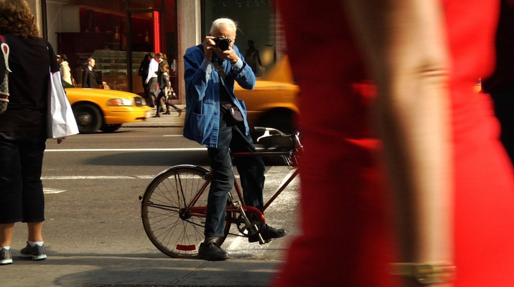 Bill Cunningham, New York Times fashion photographer, captured the style of the street from his bicycle / Film Still, First Thought Films