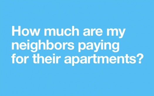 Example: It's a question every New Yorker wonders - how much are my neighbors paying for their apartments?