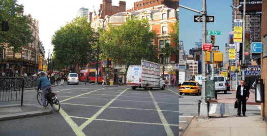 Left: Cambridge Circus, by Marttj; Right: 11th Avenue, by David Menting