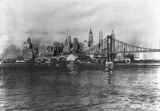 A Rendering of the Brooklyn-Battery Bridge, 1939