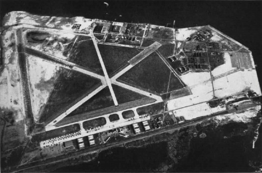 1940 aerial view of Floyd Bennett Field, part of the Jamaica Bay Gateway National Recreation Area
