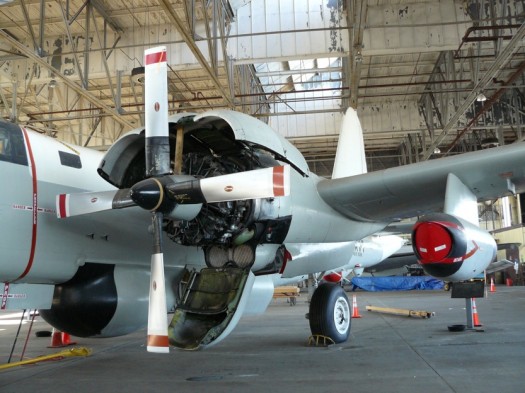 At Hangar B aircraft exist in various stages of decay and repair; the Lockheed P2V-5 Neptune is largely repaired
