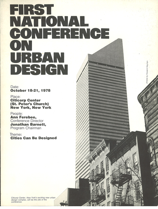 First National Conference on Urban Design | 1978