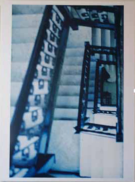 Interstitial Space | A photo taken by Jana Leo of her staircase the day after her rape. "My perception of the space has changed. This familiar place has been made into something scary." Courtesy of Jana Leo.