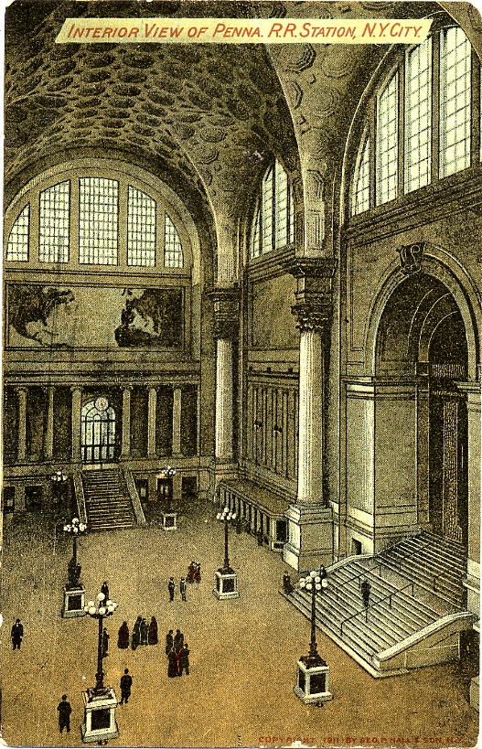 1911 Postcard of Penn Station