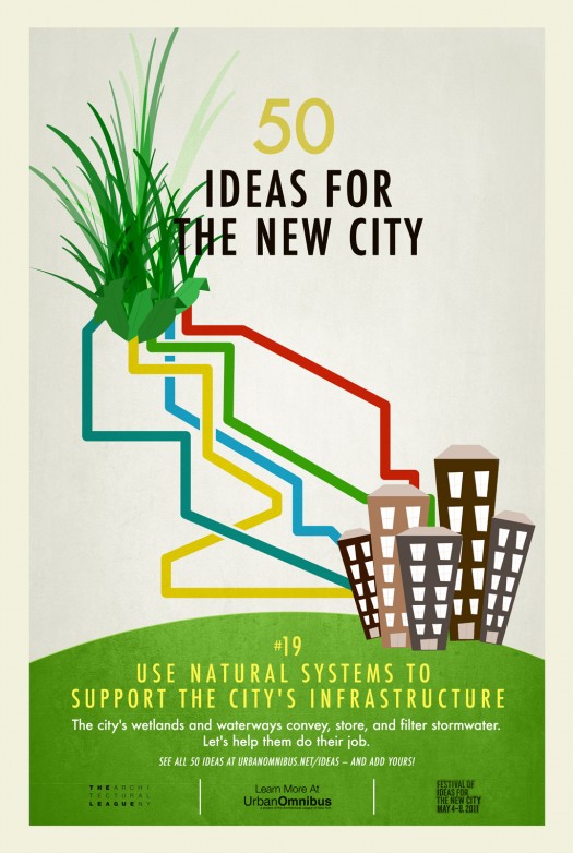 Use natural systems to support the city&#39;s infrastructure