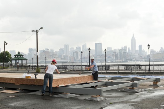 The Empowerhouse under construction | Photo by Lisa Bleich, courtesy of Team Parsons/Milano/Stevens