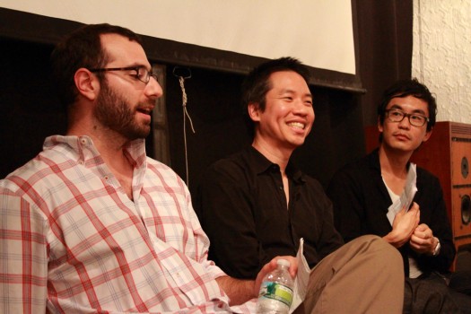 L-R: Jeremy Soffin, JP Chan and Chi-hui Yang at Telling Transit Tales | Photo by Aubrey Gallegos, courtesy of UnionDocs