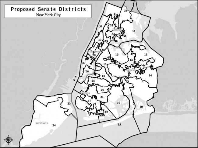 New York City District Map via LATFOR
