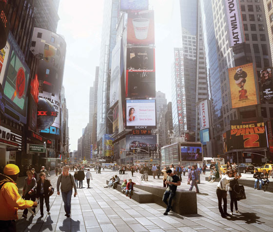 Times Square Redesign by Snøhetta | Rendering courtesy NYC DOT