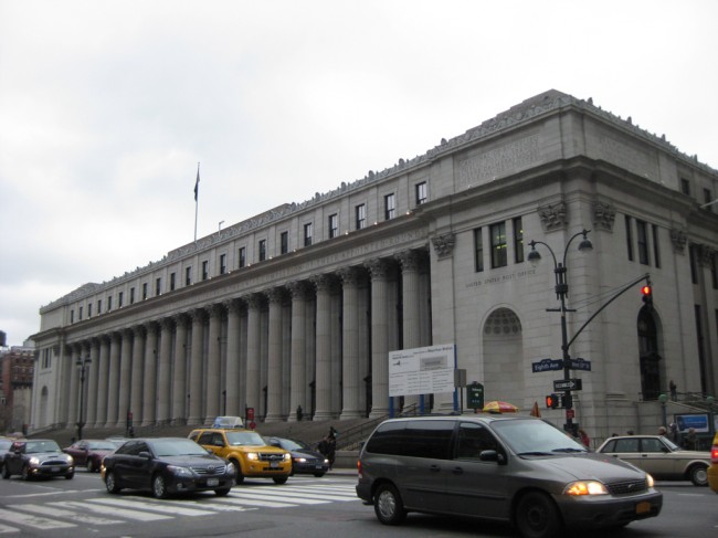 The James Farley Post Office across from Madison Square Garden, potentially one day Moynihan Station | Image via rosebennet