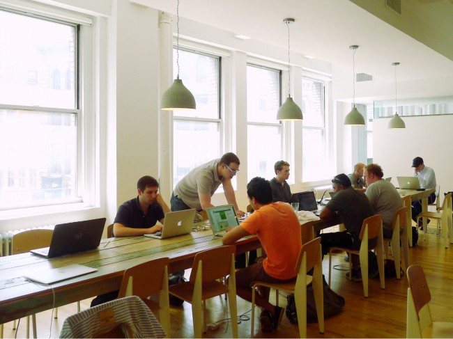 Coworking space at General Assembly | Image via JM3