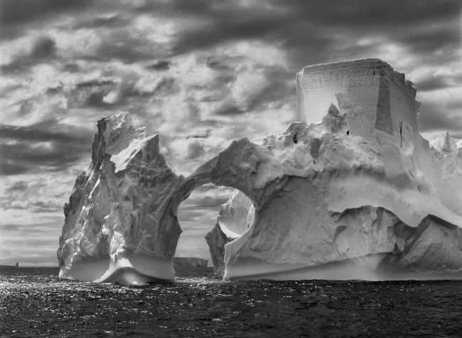 Sebastião Salgado, Iceberg between Paulet Island and the South Shetland Islands on the Antarctic Channel. The Antarctic Peninsula. 2005. © Sebastião Salgado/Amazonas images-Contact Press Images.