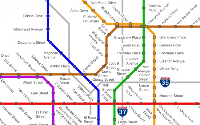Metro San Antonio (detail)
