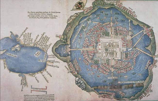 Nuremberg Map of Tenochtitlan | Image via Wikimedia Commons