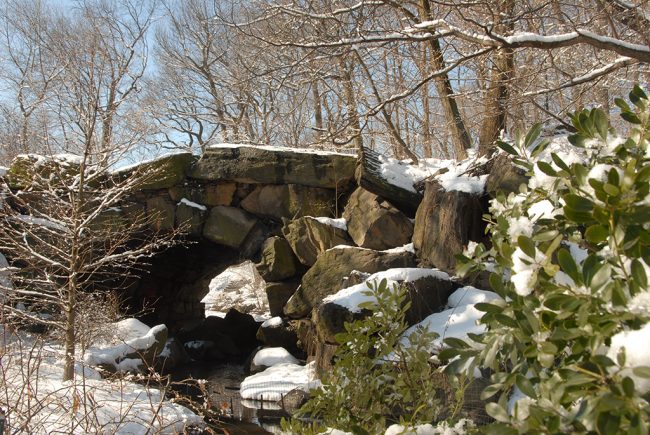 Huddlestone Arch, constructed without mortar using rocks from the surrounding landscape | Photo courtesy of the Central Park Conservancy