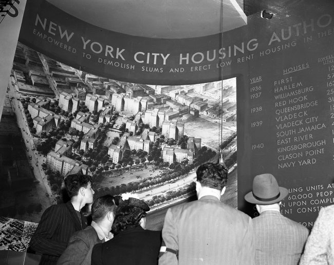 The New York City Housing Authority exhibit at the 1939-40 World's Fair, June 8, 1940 (photographer unknown) | Photo via La Guardia and Wagner Archives, La Guardia Community College/The City University of New York, courtesy of the New York City Housing Authority