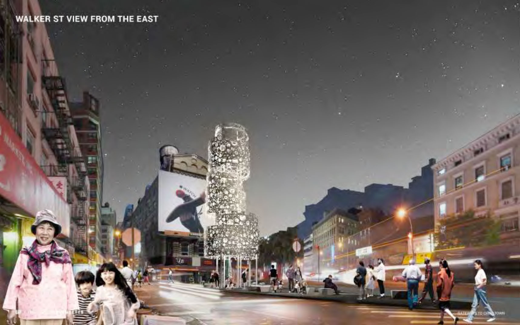 LEVENBETTS在第三社區委員會會議中介紹的方案。圖案取自《<a href=https://gatewaysto.chinatown.nyc/wp-content/uploads/2018/12/HWMM009_Presentation_CB_20190709_minimumsize-compressed_fina.pdf>唐人街之道</a>》。