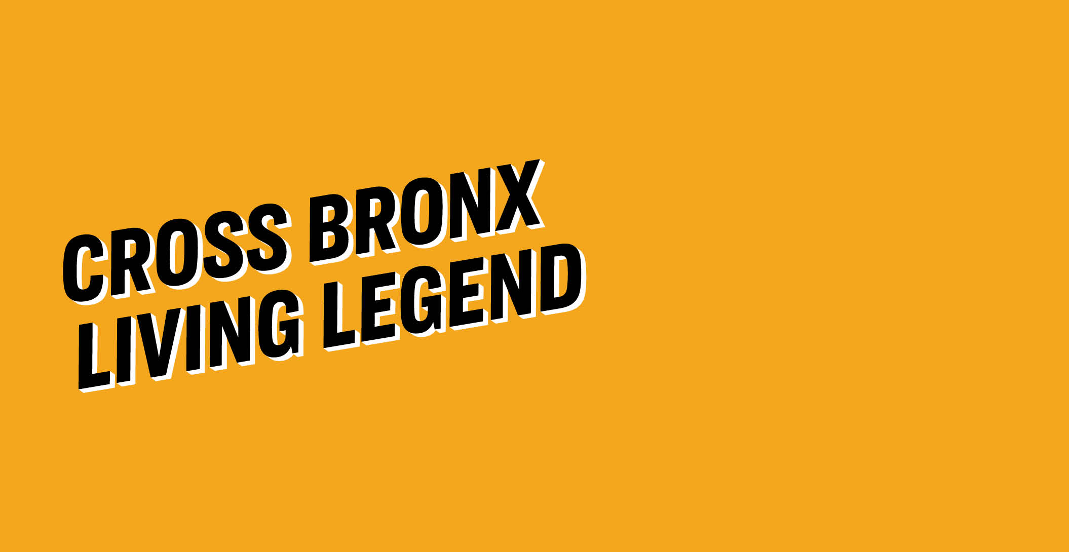 Exhibition: Cross Bronx / Living Legend