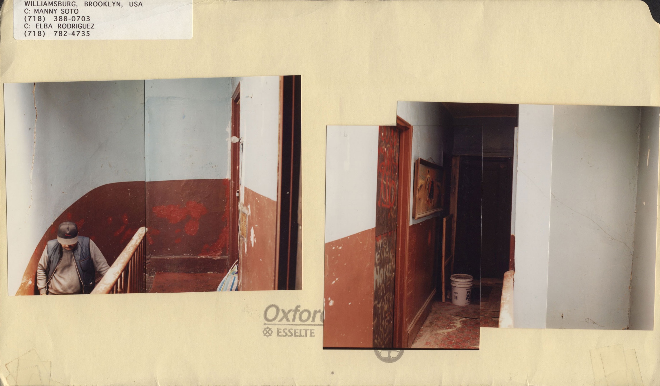 “Interior Jason’s Apartment Research," scouting for the film <i>Return to Paradise</i>, Williamsburg, 1998